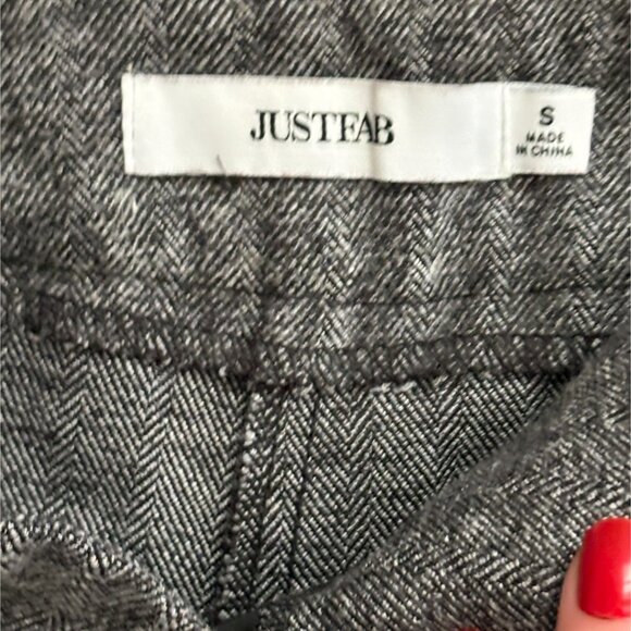 JUSTFAB Womens Wide Leg Pants-Gray-Size Small-GUC - Picture 4 of 6
